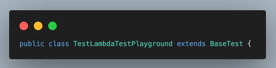 testLambdaTestPlayground