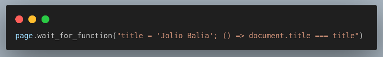 page.wait_for_function() method 
