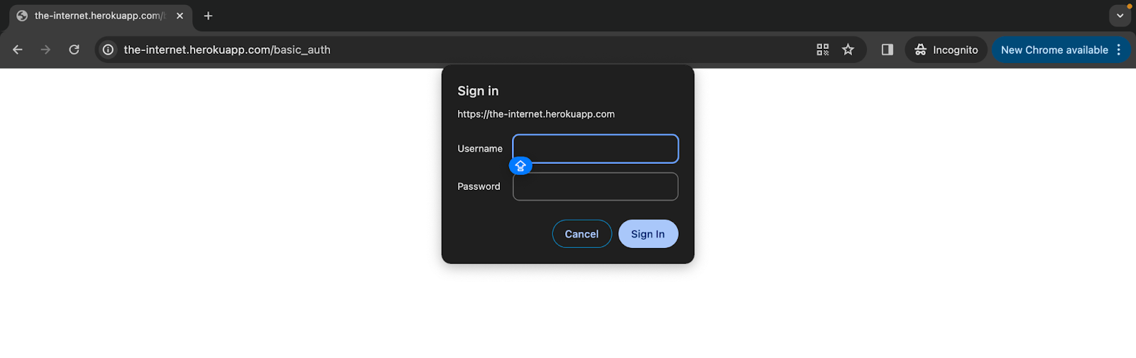 Handling Authentication Popups in Selenium WebDriver