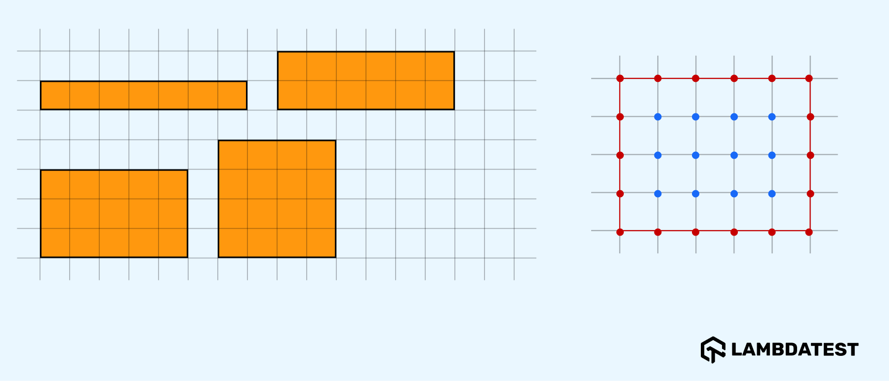 a grid is a set of intersecting horizontal and vertical lines