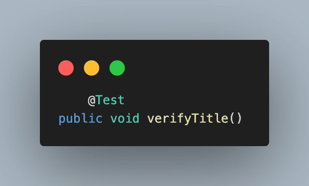 verifyTitle()