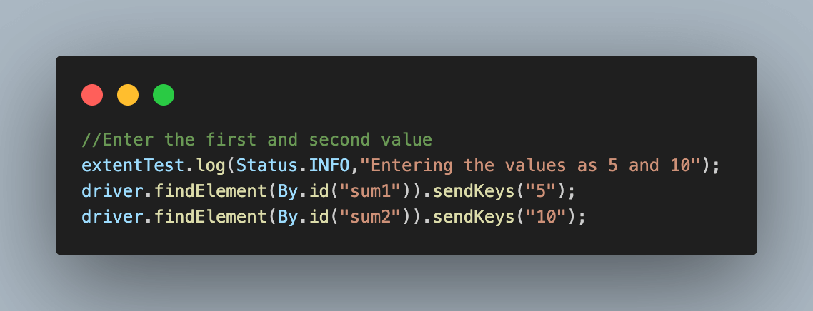 Two Input Fields section