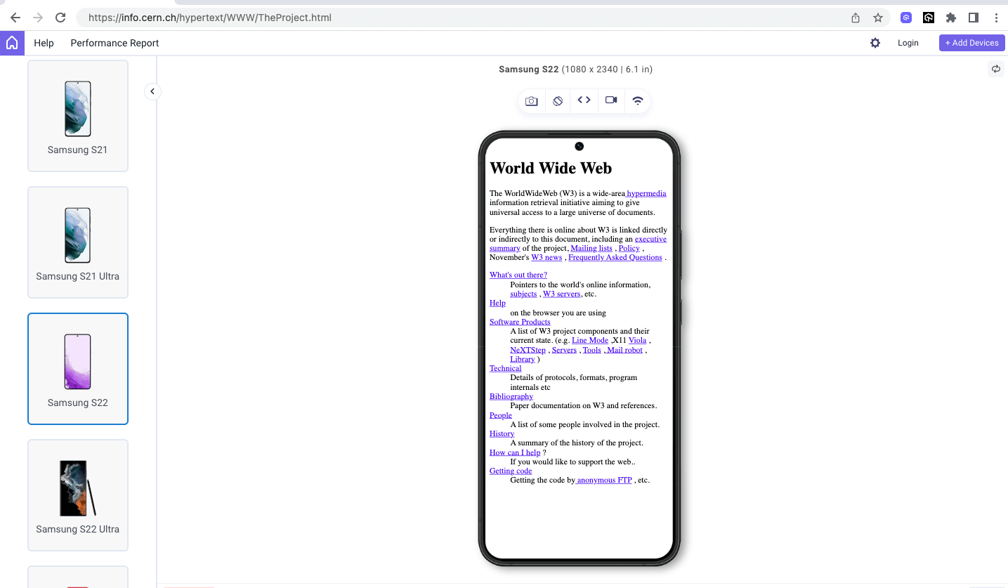 block and inline flow direction of the HTML elements on mobile