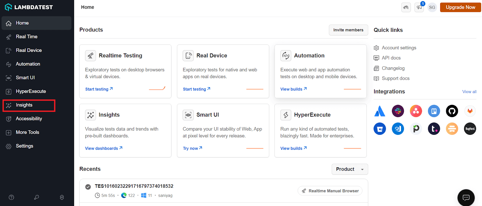 Navigate to Analytics