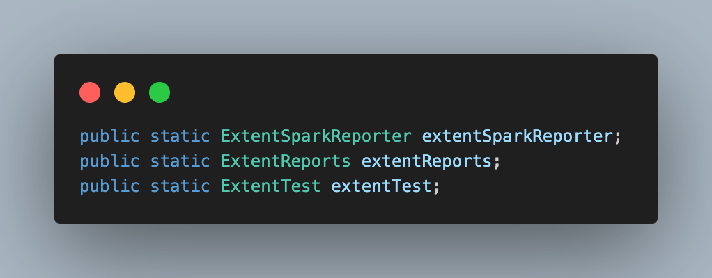 Extent reports classes