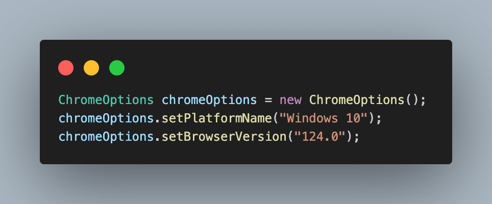 ChromeOptions class