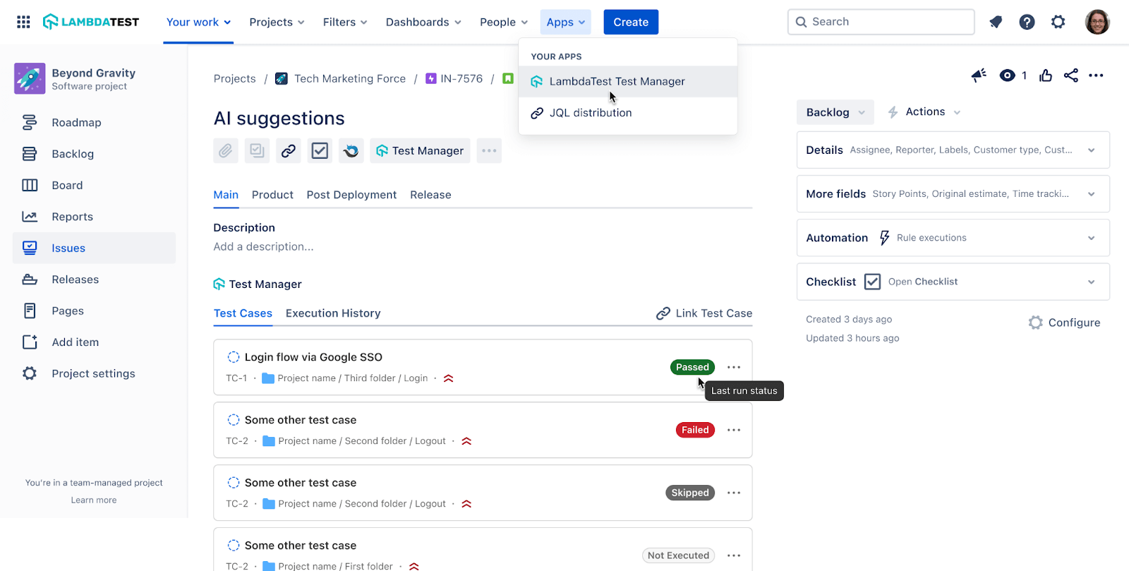 Jira App Integration