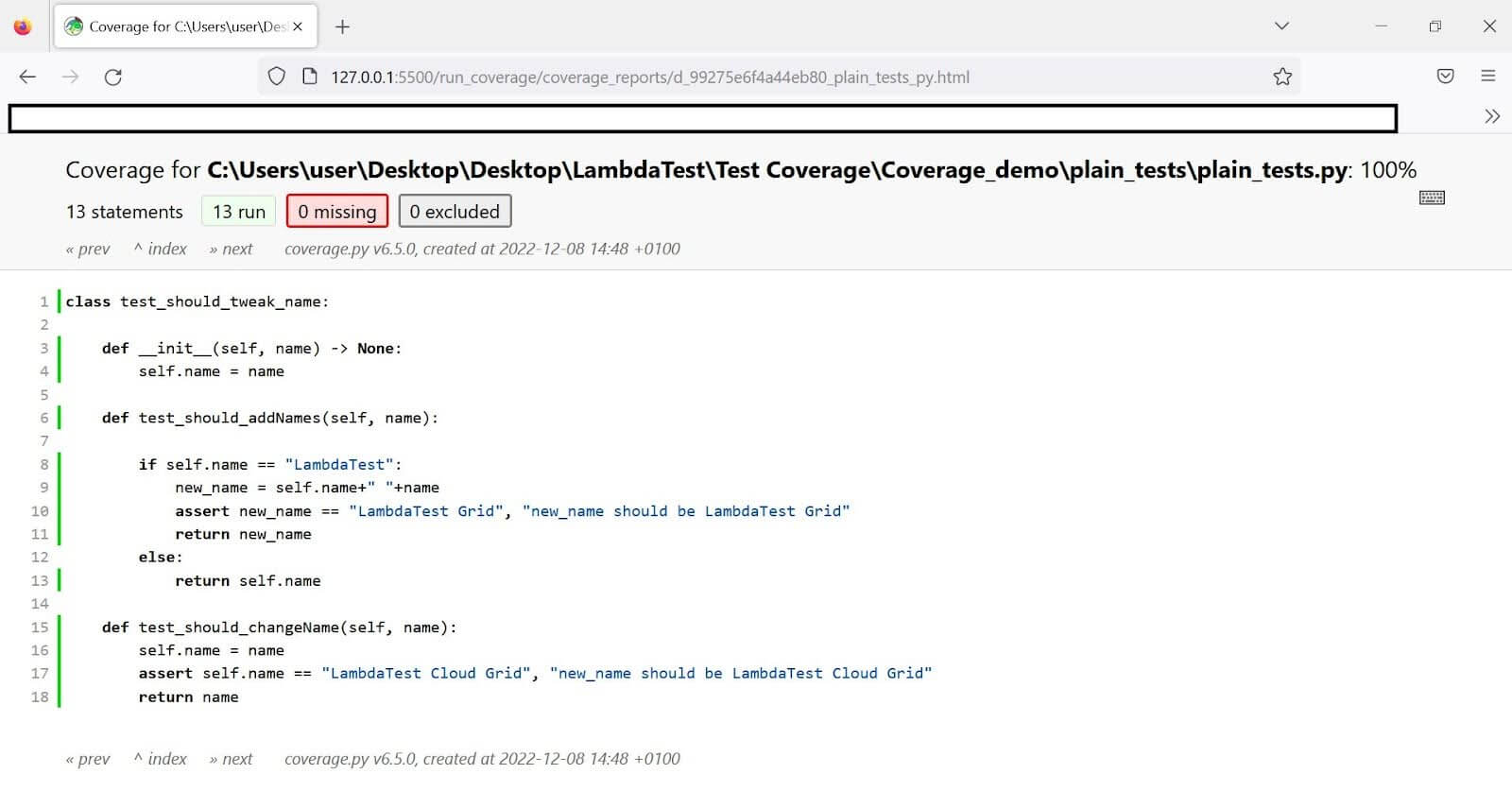 Code Coverage on the Cloud Grid