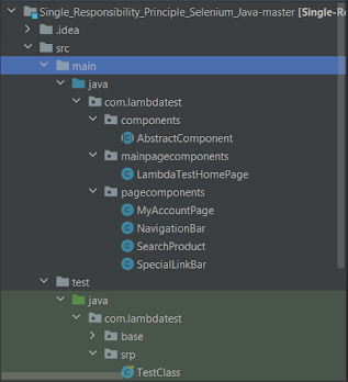 Separate test action and validation methods