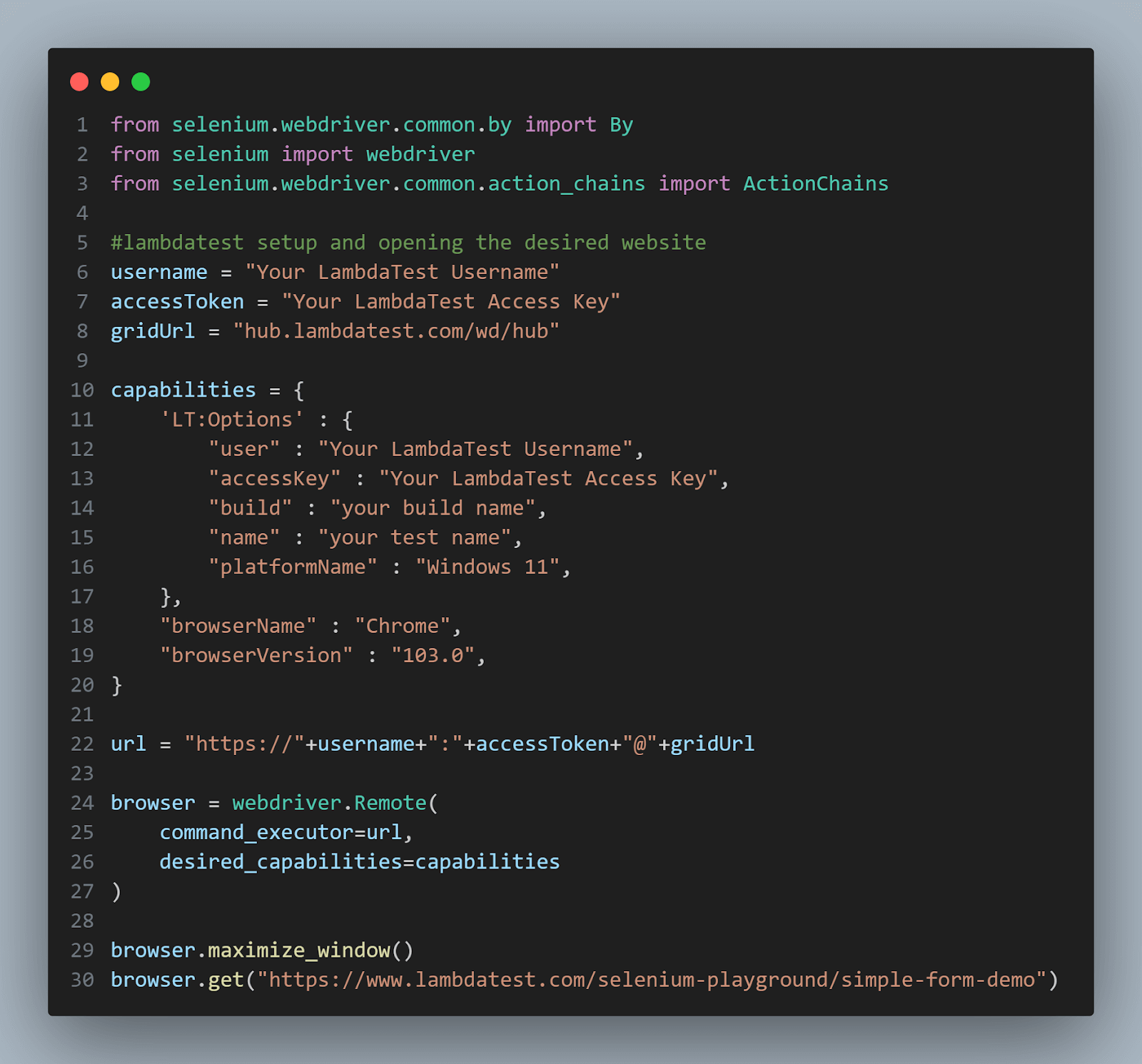 automating Selenium click commands using Python