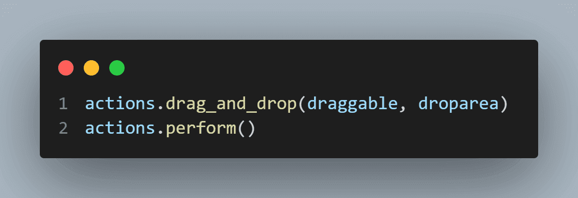 drag_and_drop() method