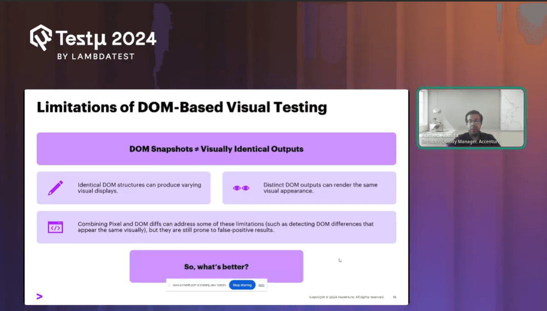 Challenges with DOM-Based Testing