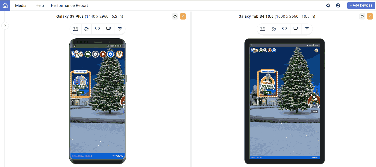 Elf on the Shelf mobile website design