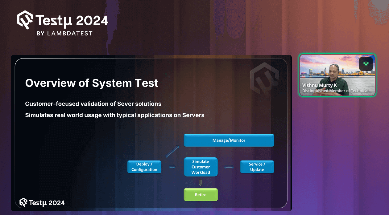 Overview of the System Test