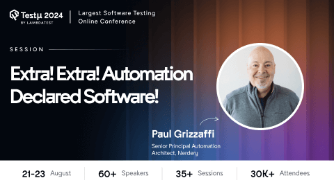 Extra! Extra! Automation Declared Software! TestMu 2024 OG Image