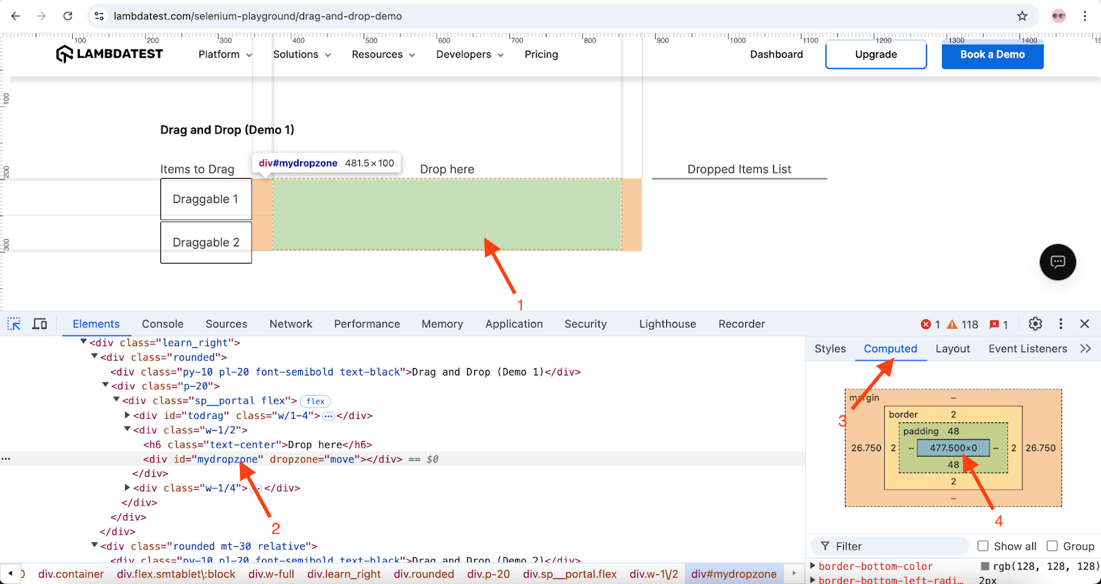 source element is draggable