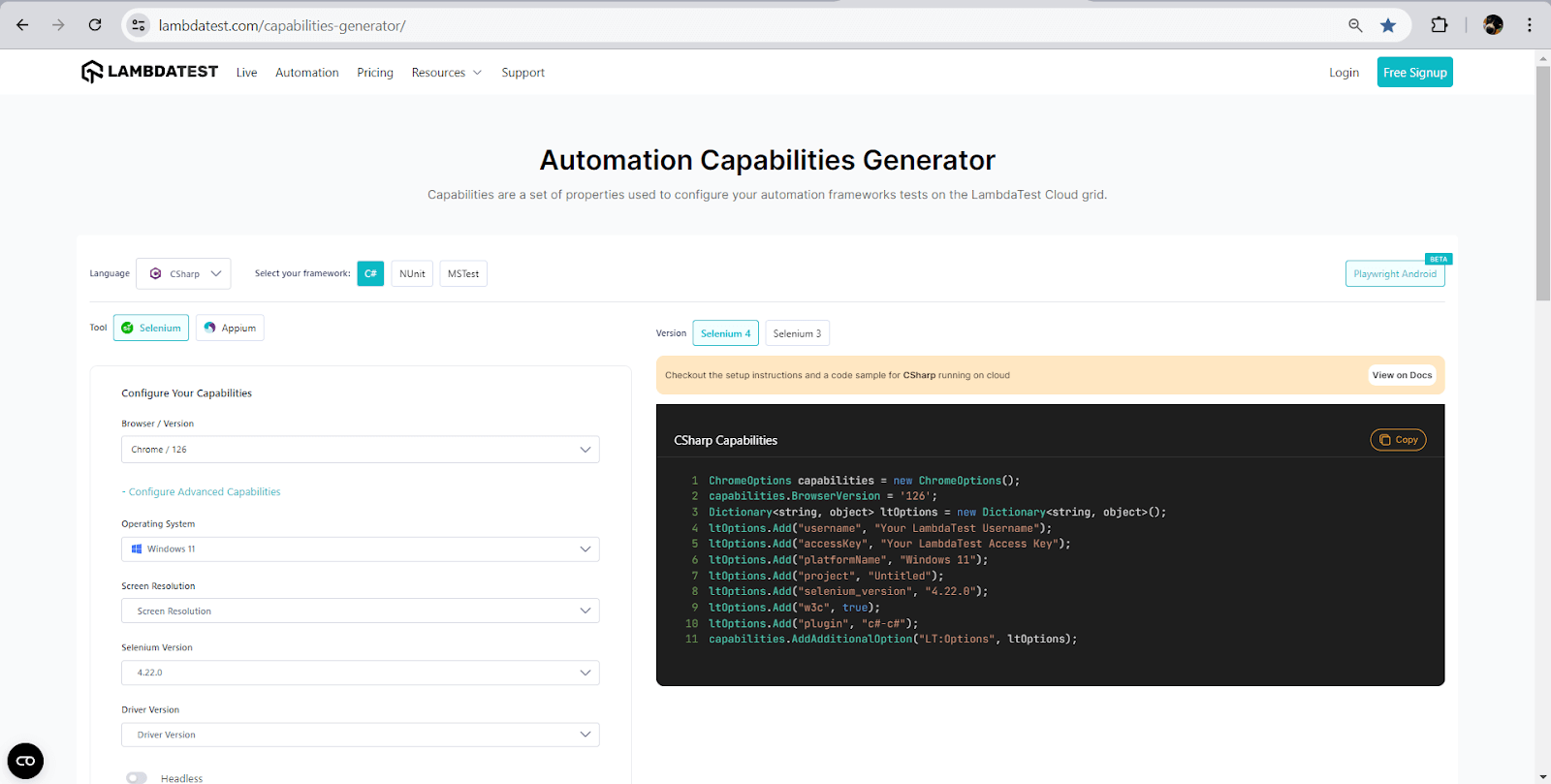 lambdatest-capabilities-generato-scroll-down