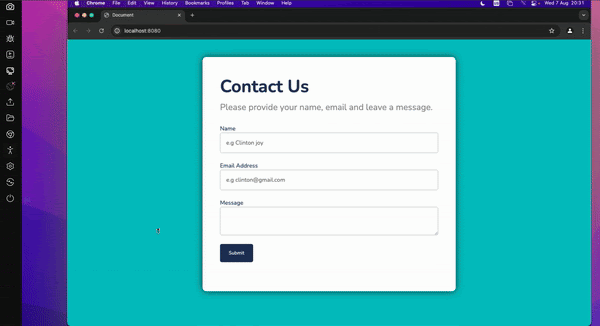 Glowing Effect in CSS for Contact Form on Hover