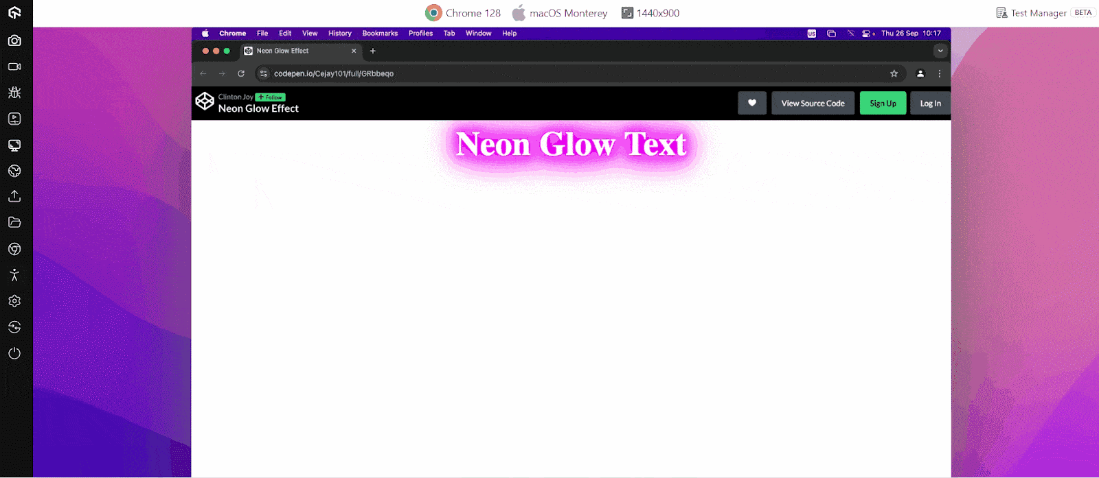 Glowing Effect in CSS for Neon Glow