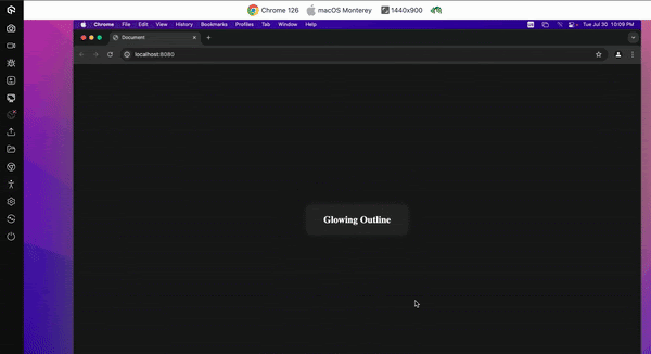 Glowing Effect in CSS for Outline