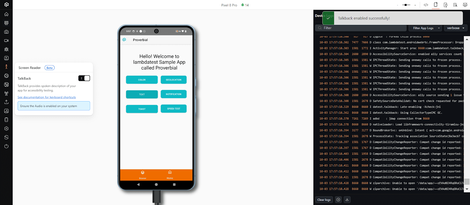 Test Mobile Accessibility