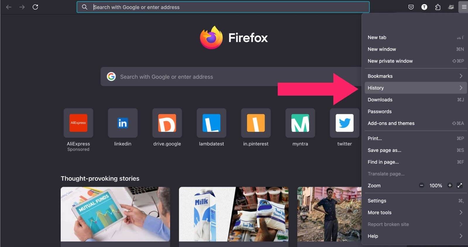 Clear Firefox History