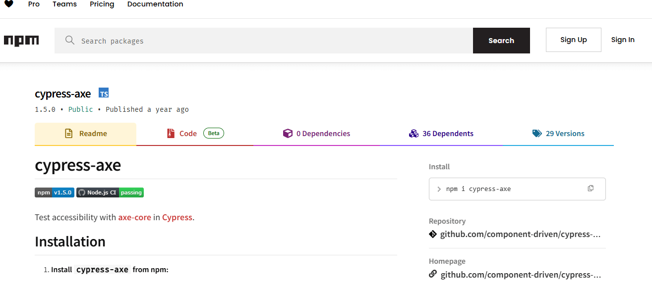 Cypress-axe integrates the popular Cypress testing framework