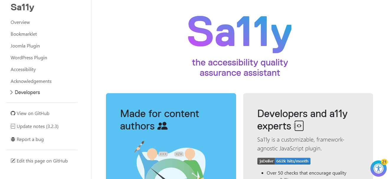 Sa11y (Salesforce Automated Accessibility Testing Libraries)