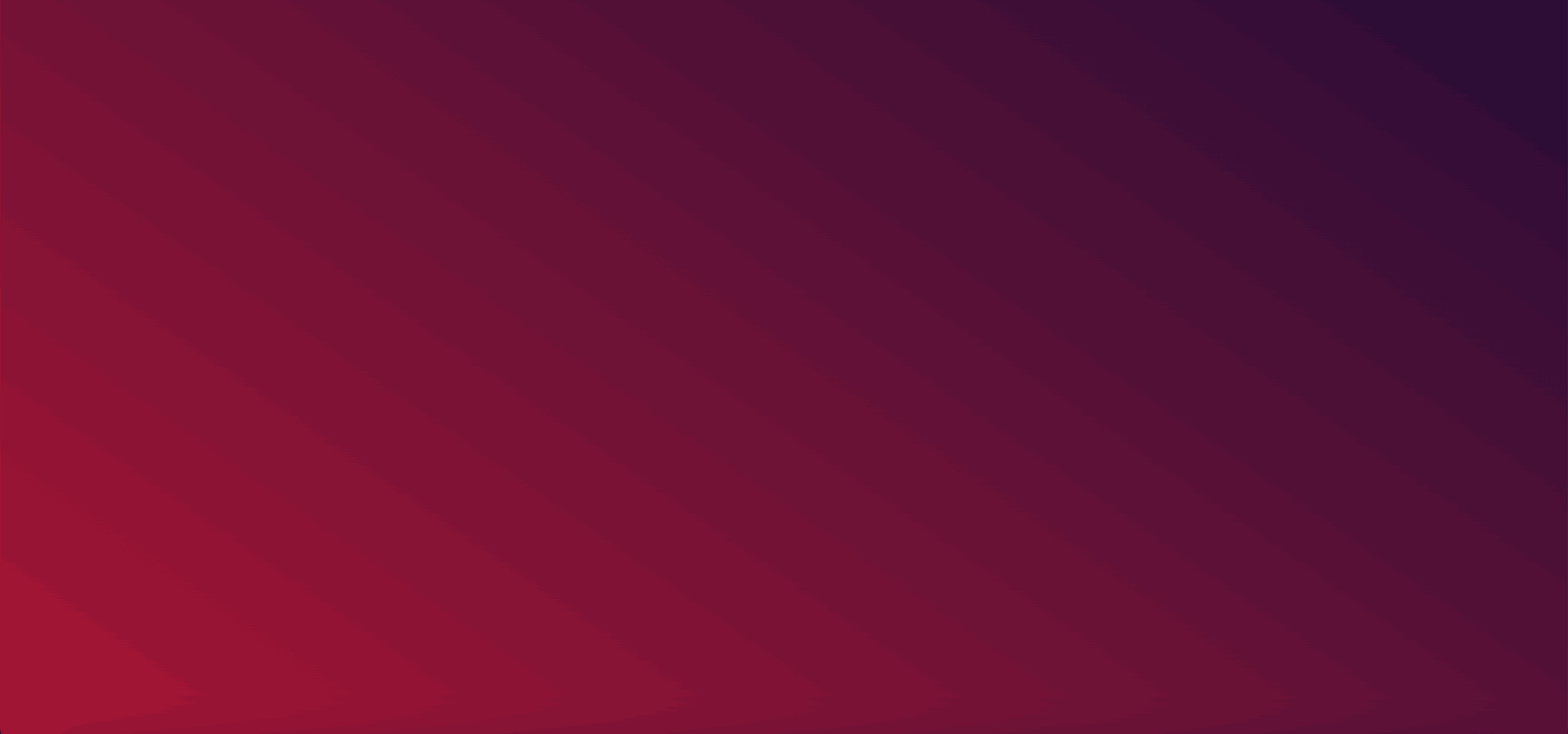 example of a linear gradient with direction to top right from red to dark purple