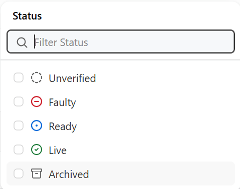 Set Status Options