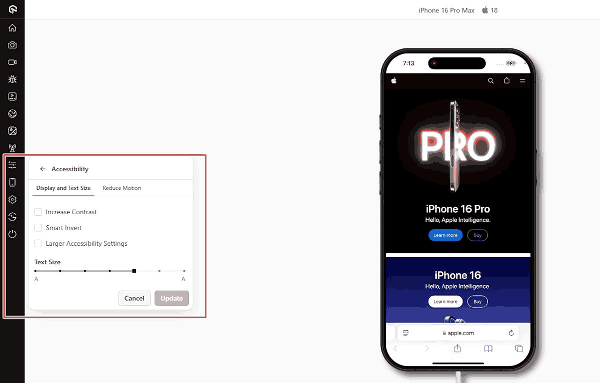 test mobile accessibility of ios apps on real device cloud with lambdatest