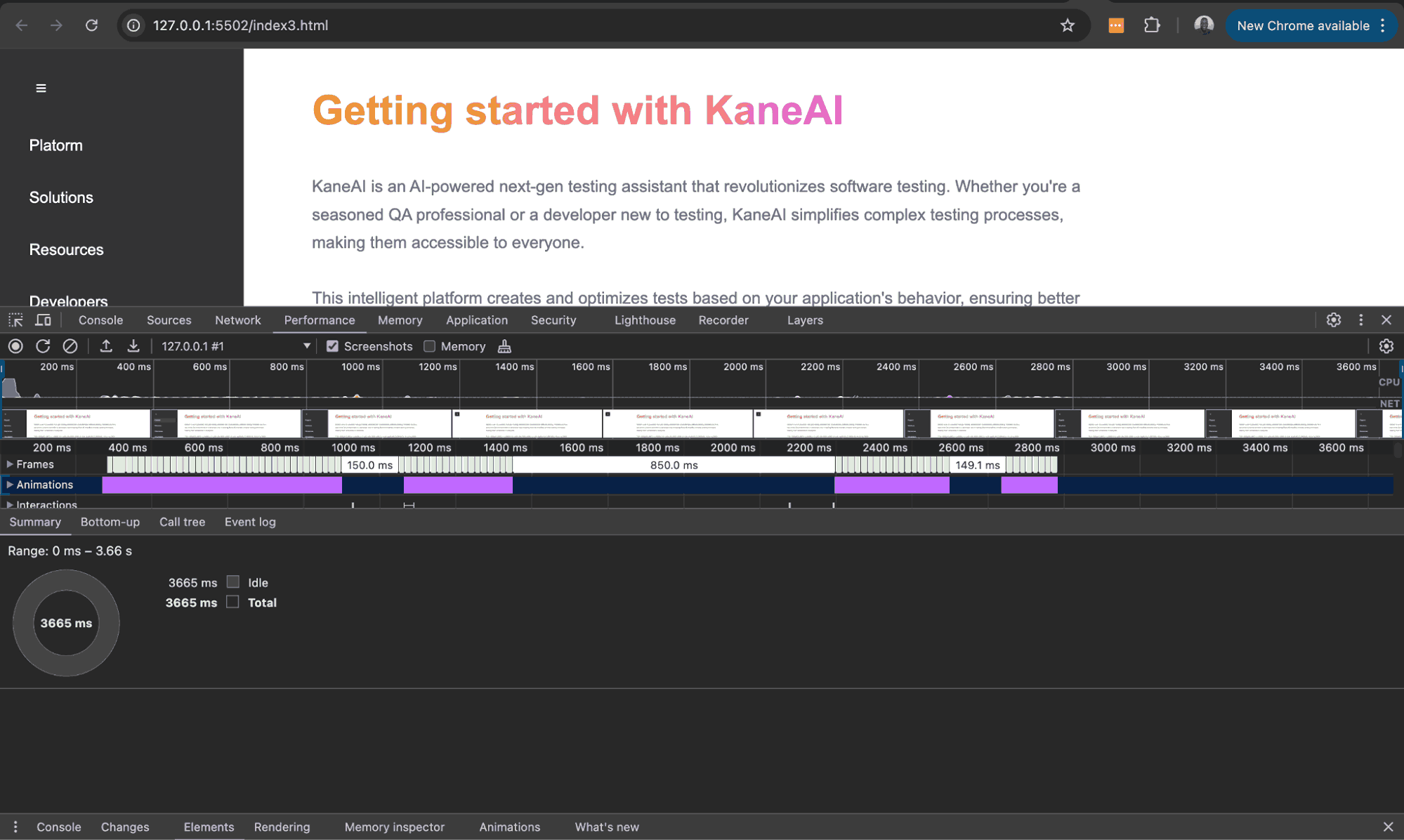 GPU boosts toggleable sidebar performance