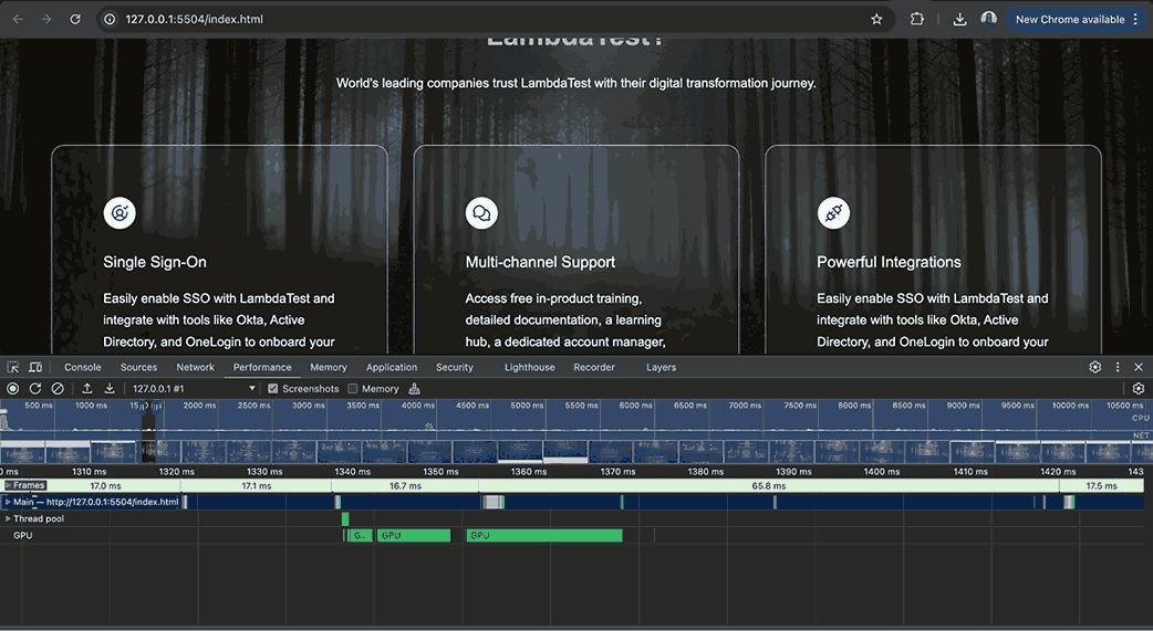 GPU powers seamless parallax scrolling