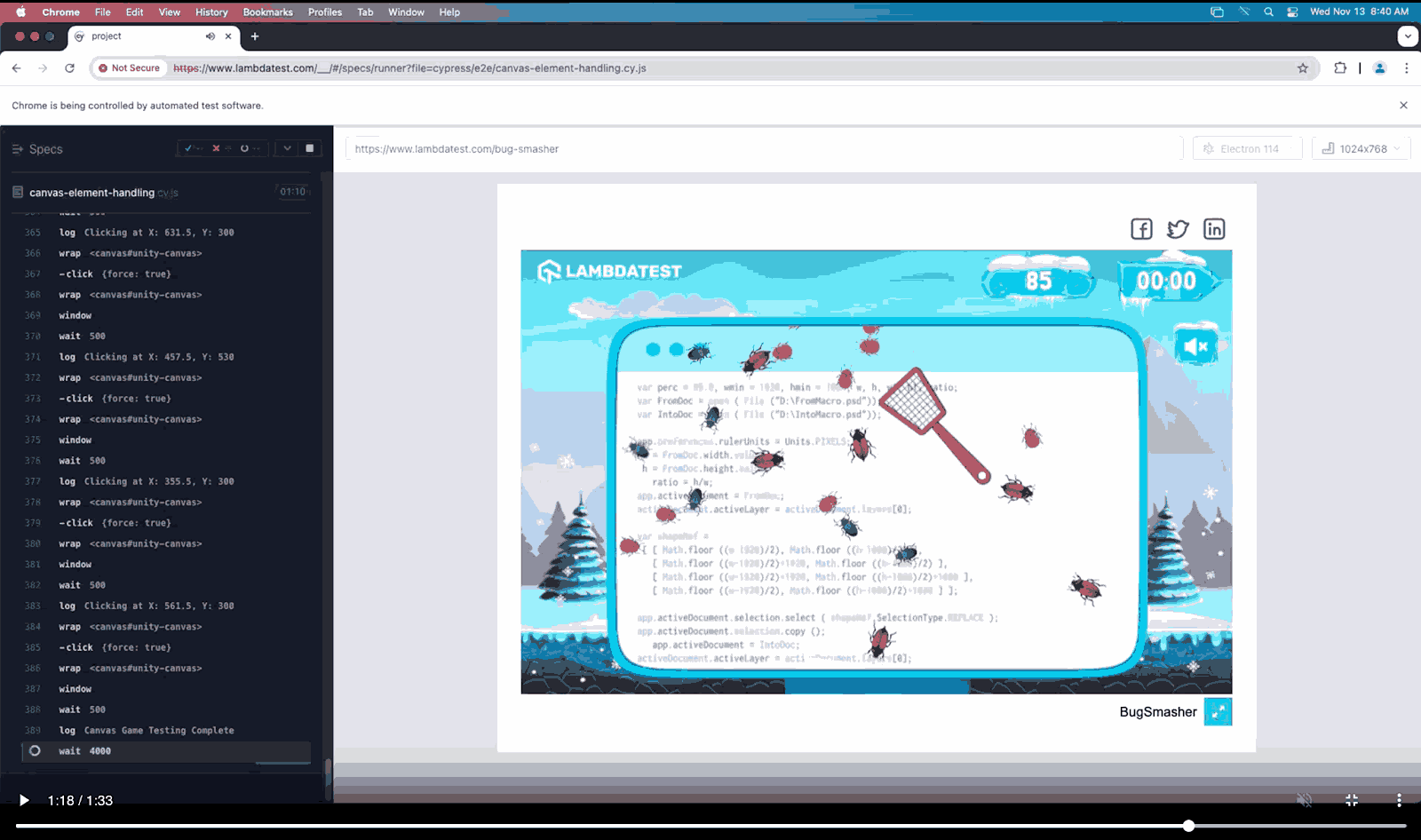 lambdatest cypress testing setup