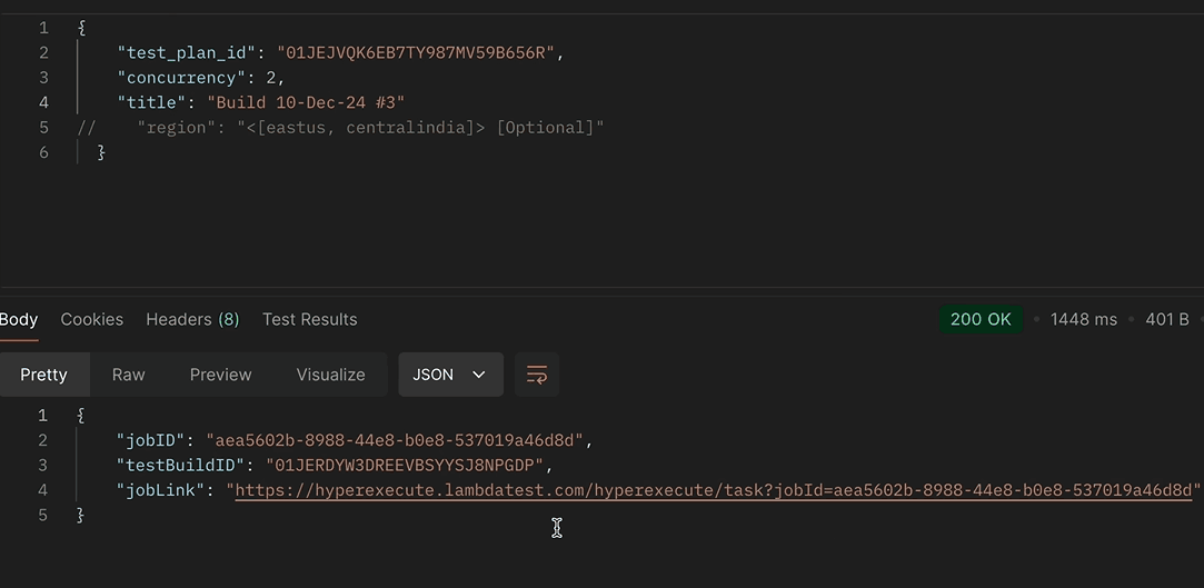 trigger test plan execution from your CICD pipeline using KaneAI's direct API integration