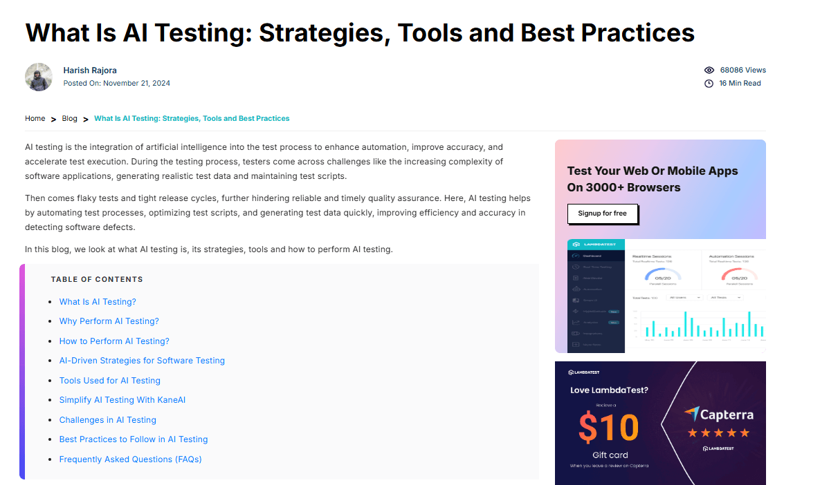 What Is AI Testing: Strategies, Tools and Best Practices