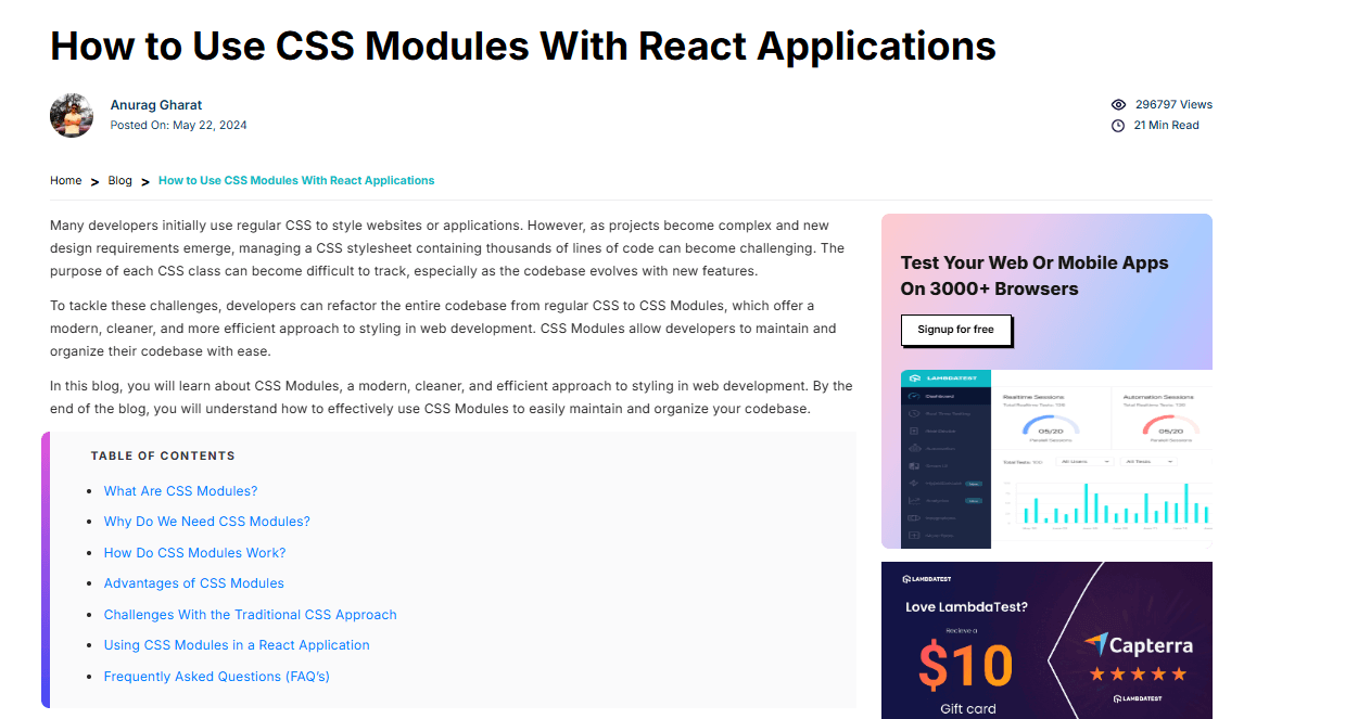 How to Use CSS Modules With React Applications