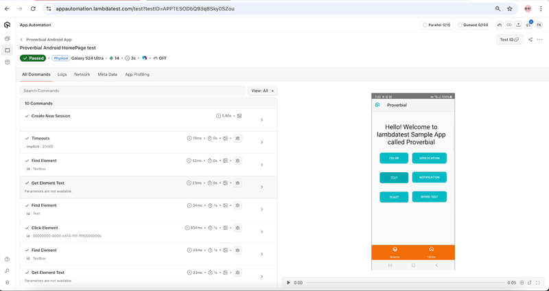 Checking Test Execution Details on LambdaTest2 (1)