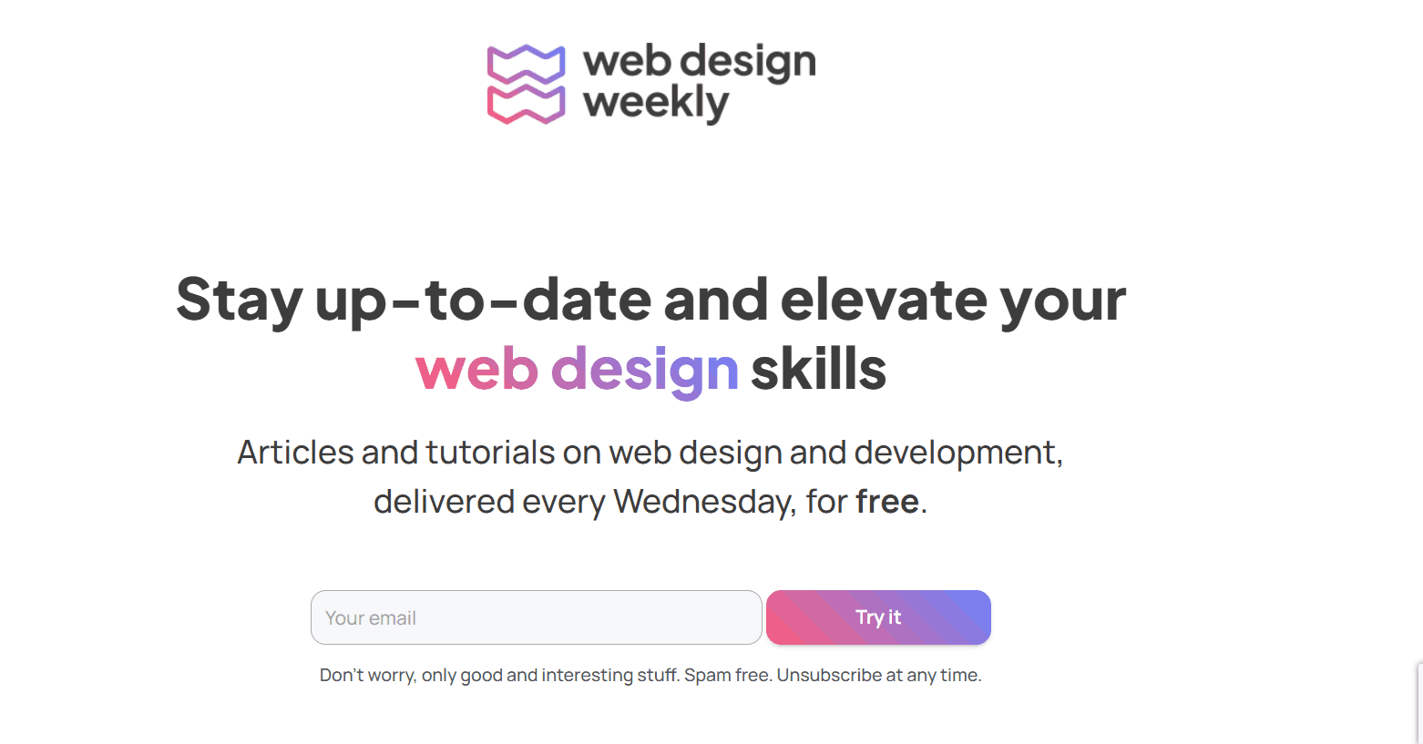 web design weekly