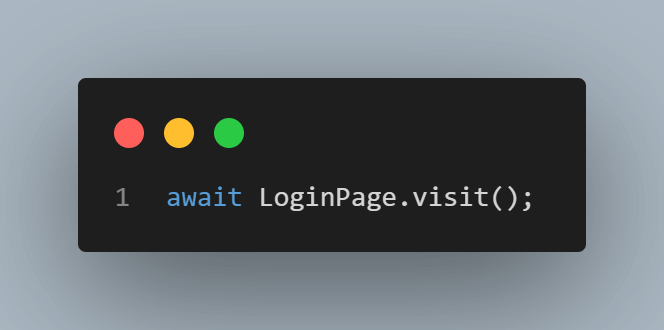 Await login page