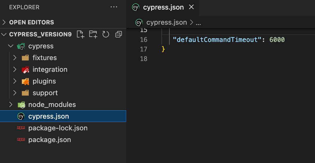 Add it in cypress.json