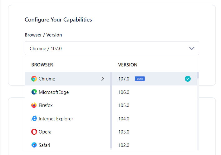 configure capabilities