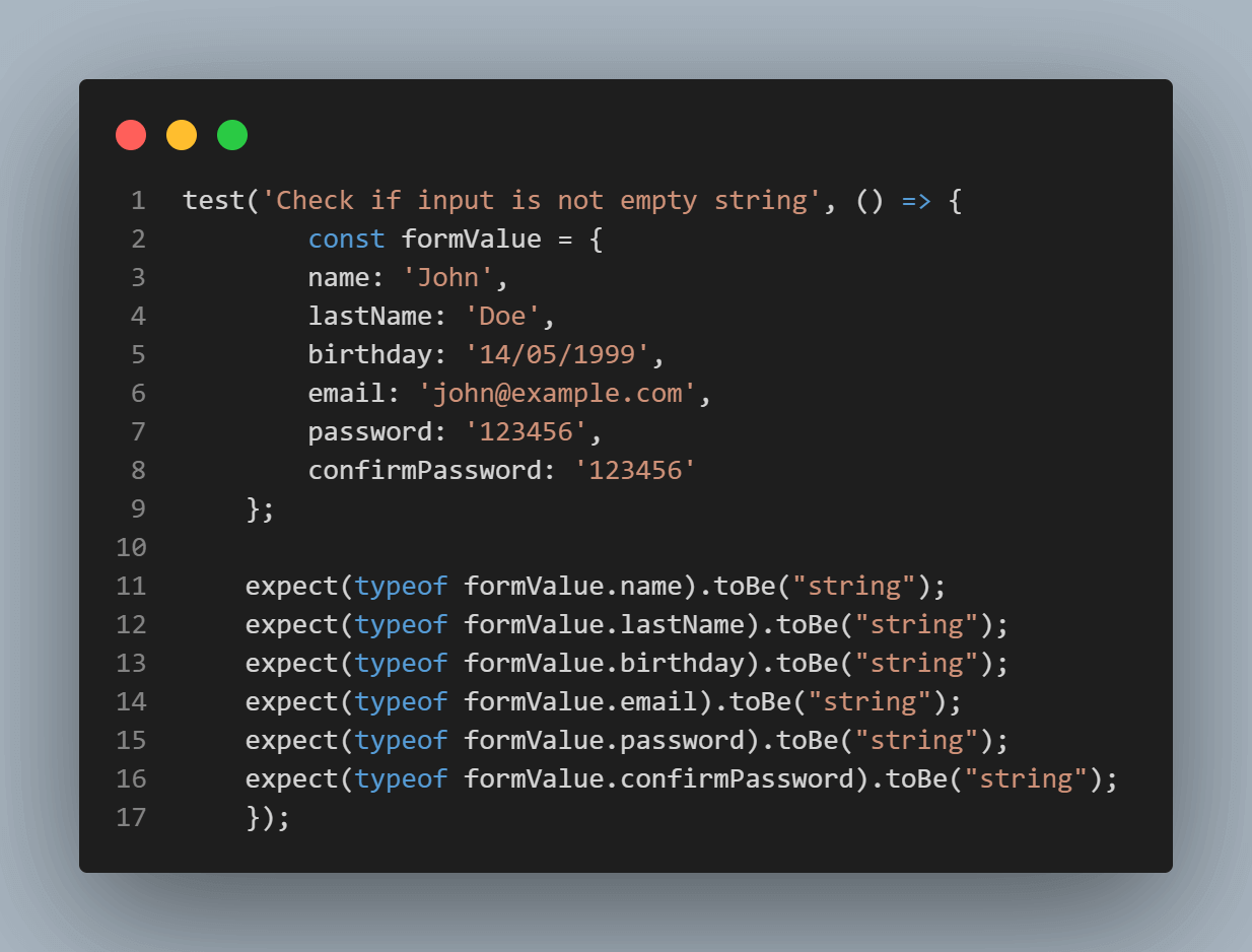 Data driven testing framework