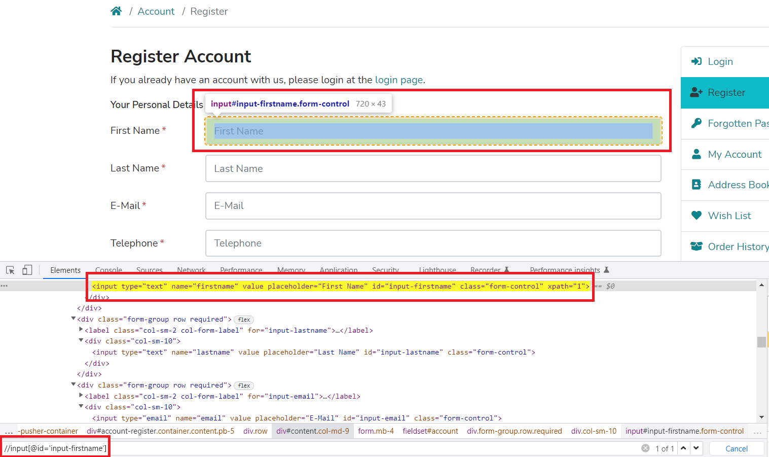 Implementation toBeFocused