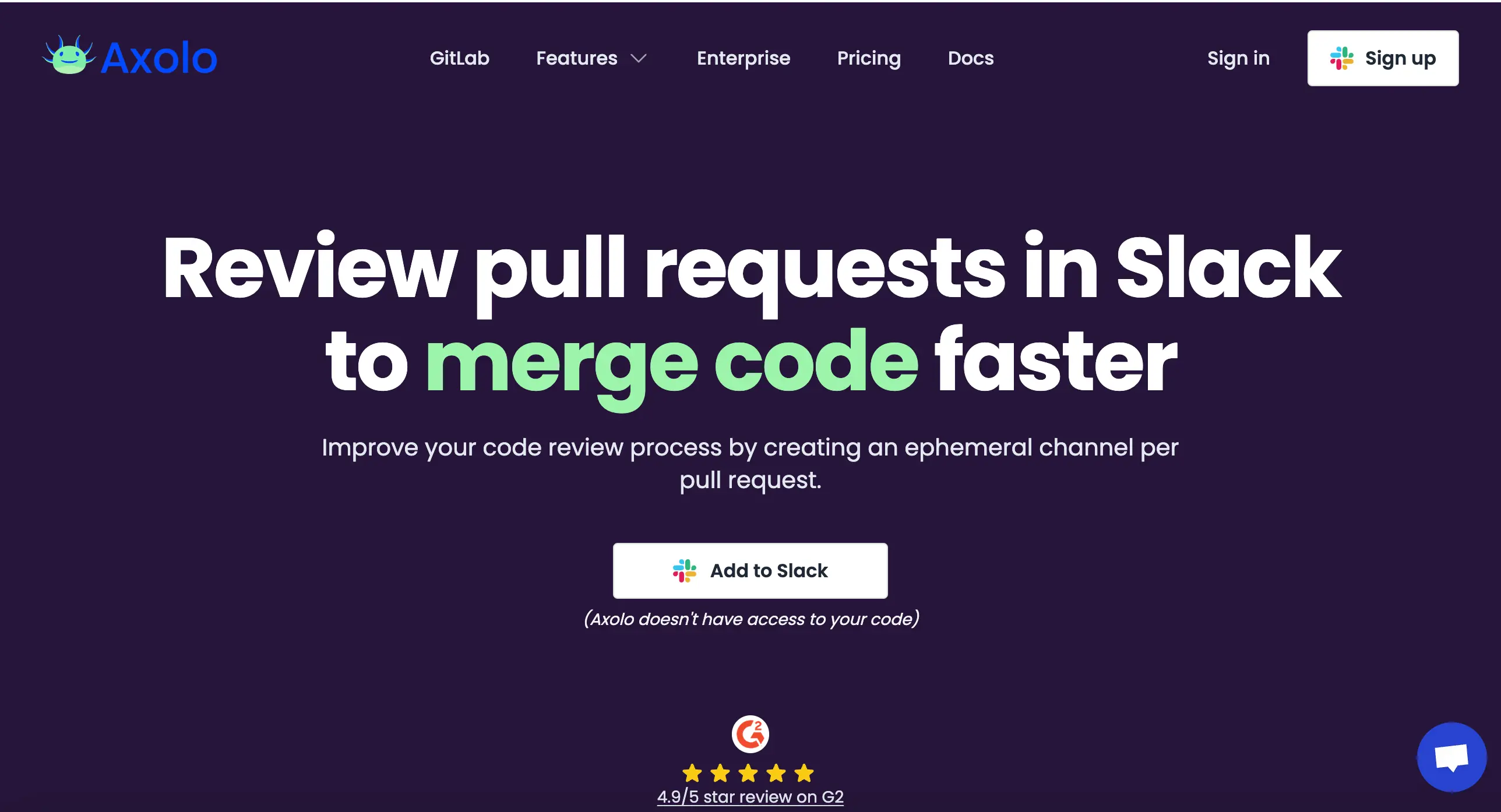 Axolo takes a unique approach to code review