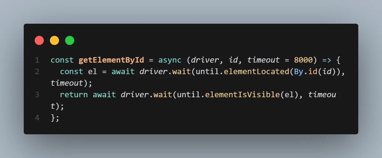 getElementById with parameters