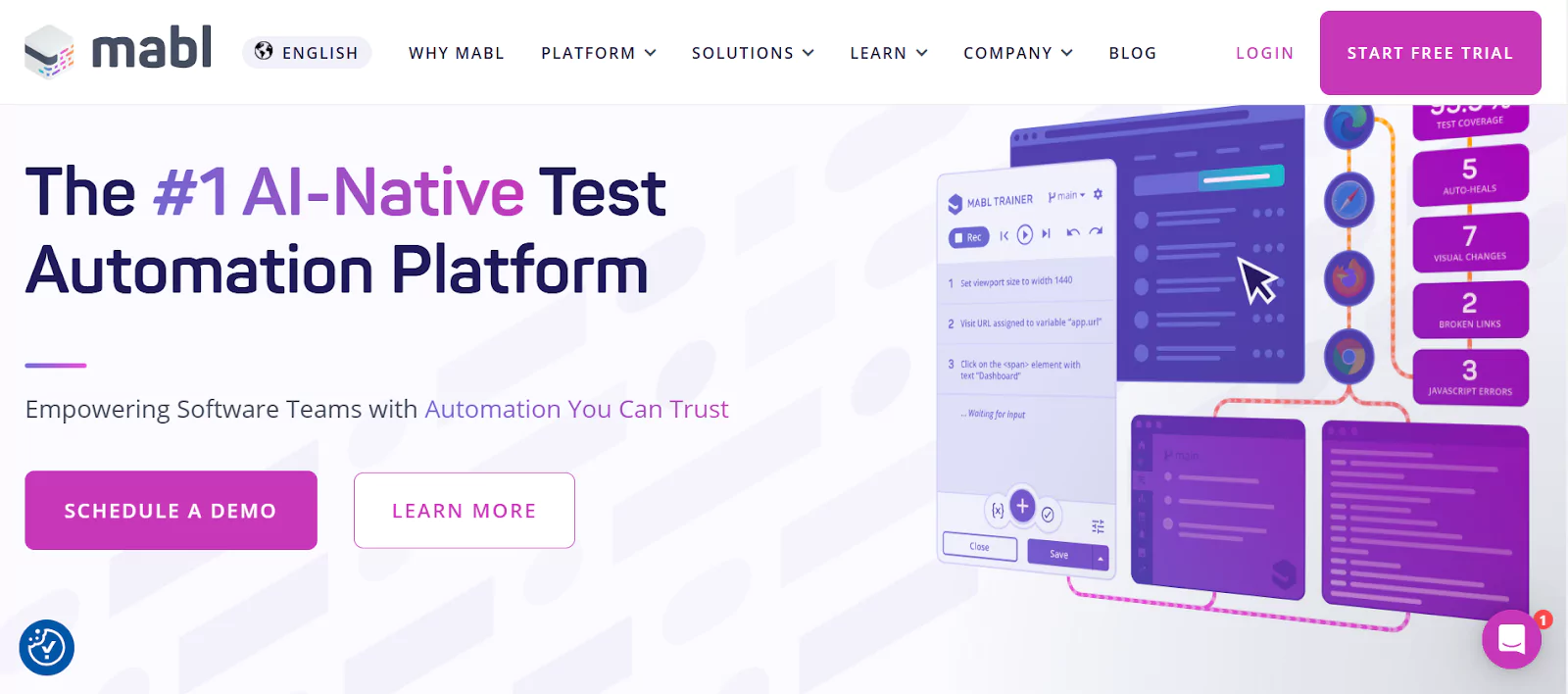 Mabl is a cloud-based, low-code test automation platform