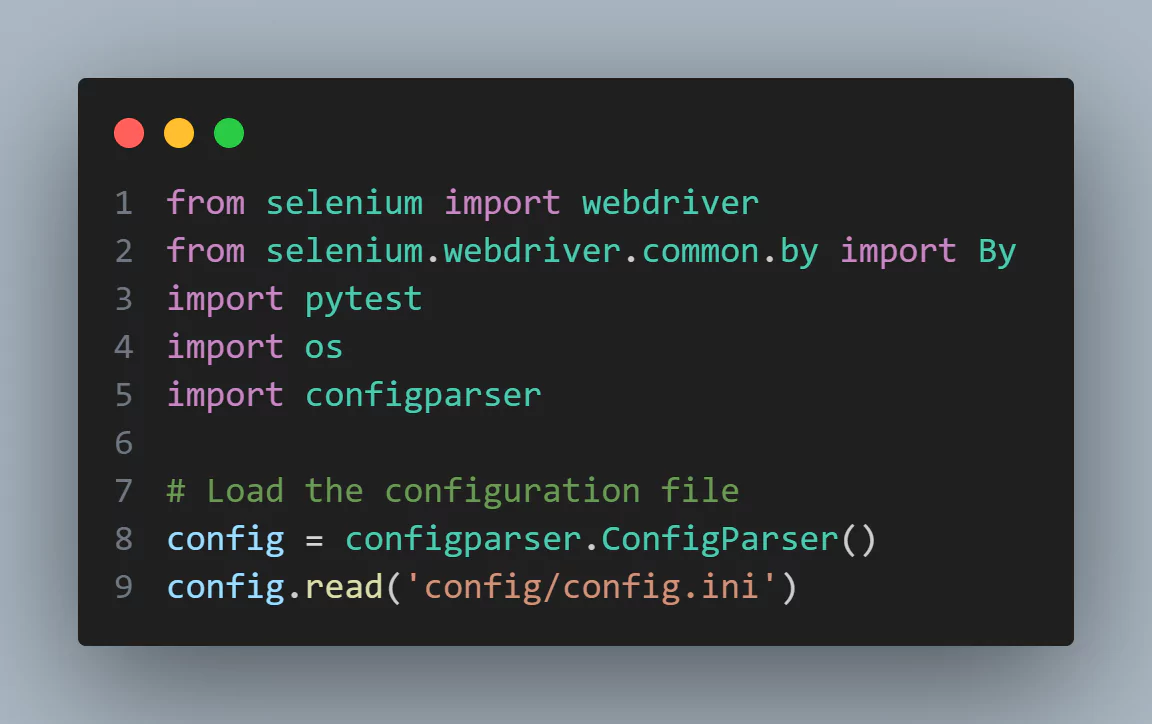 modules and loading configuration settings