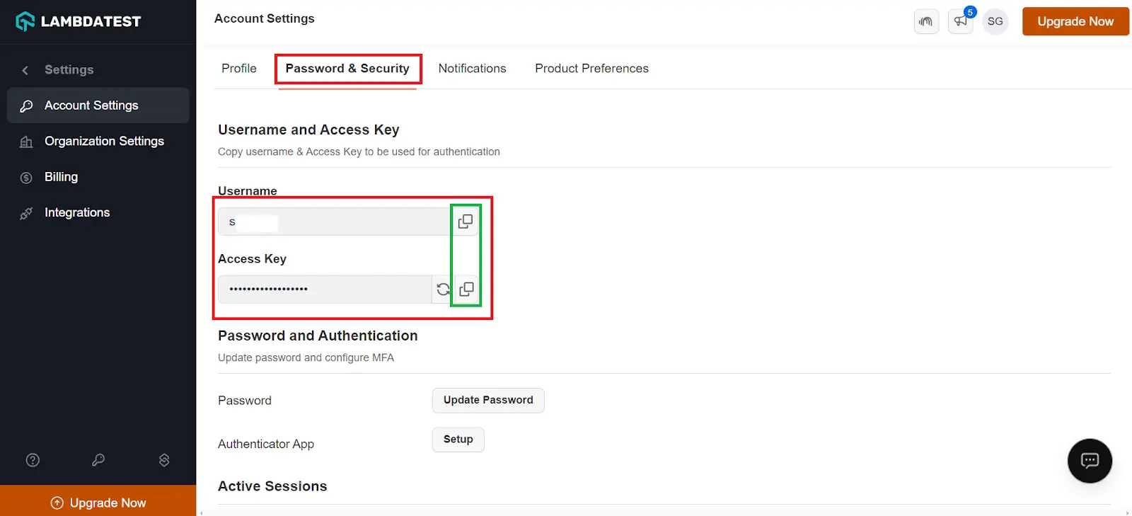 password and security