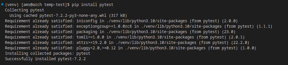 pip-install-pytest